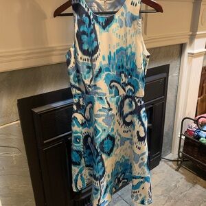 Blue /white summery aline dress